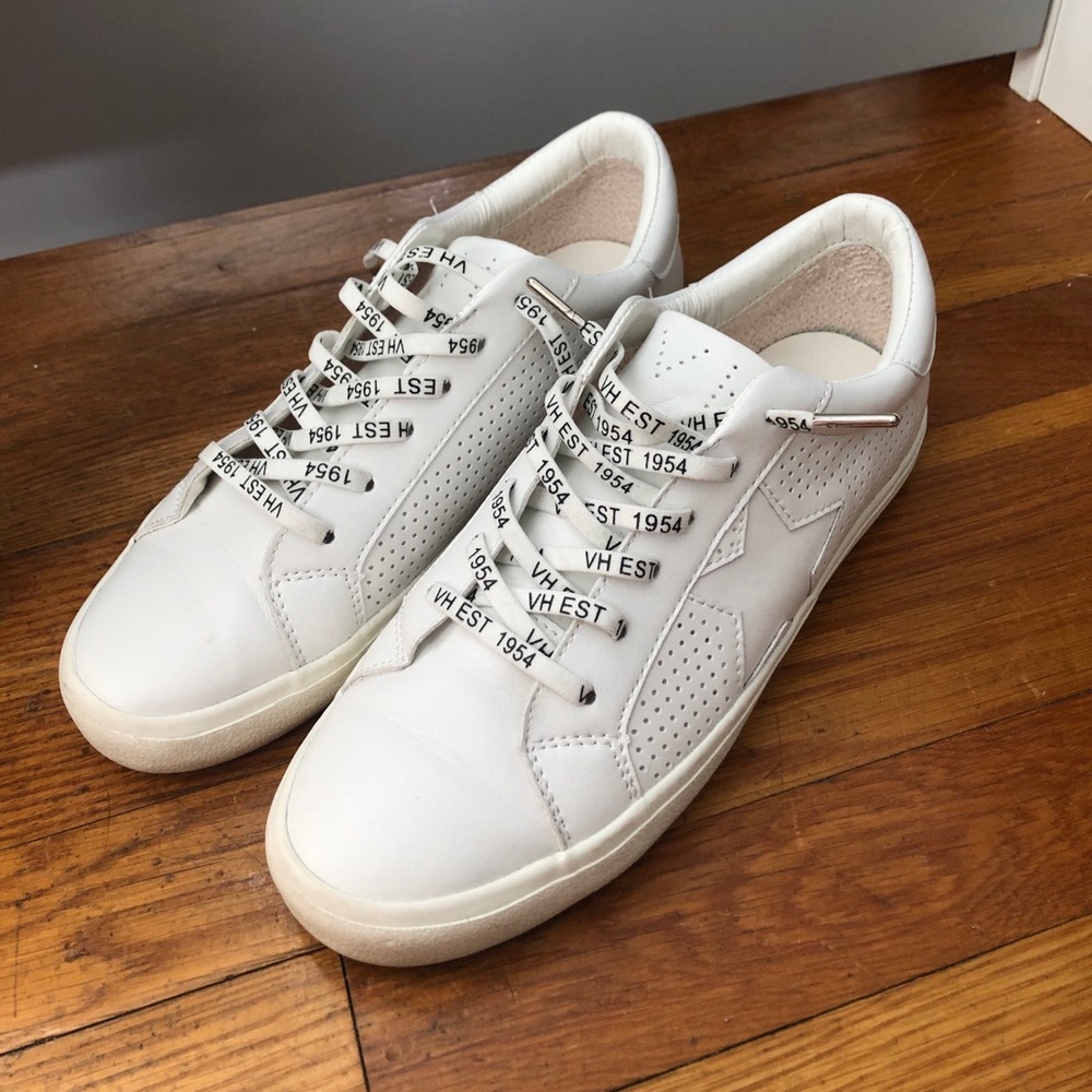 Vintage Havana White Leather Star Sneakers